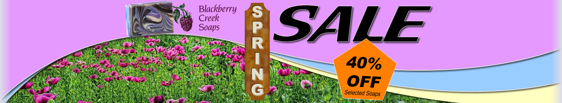 Spring Sale - 40% off selected soaps